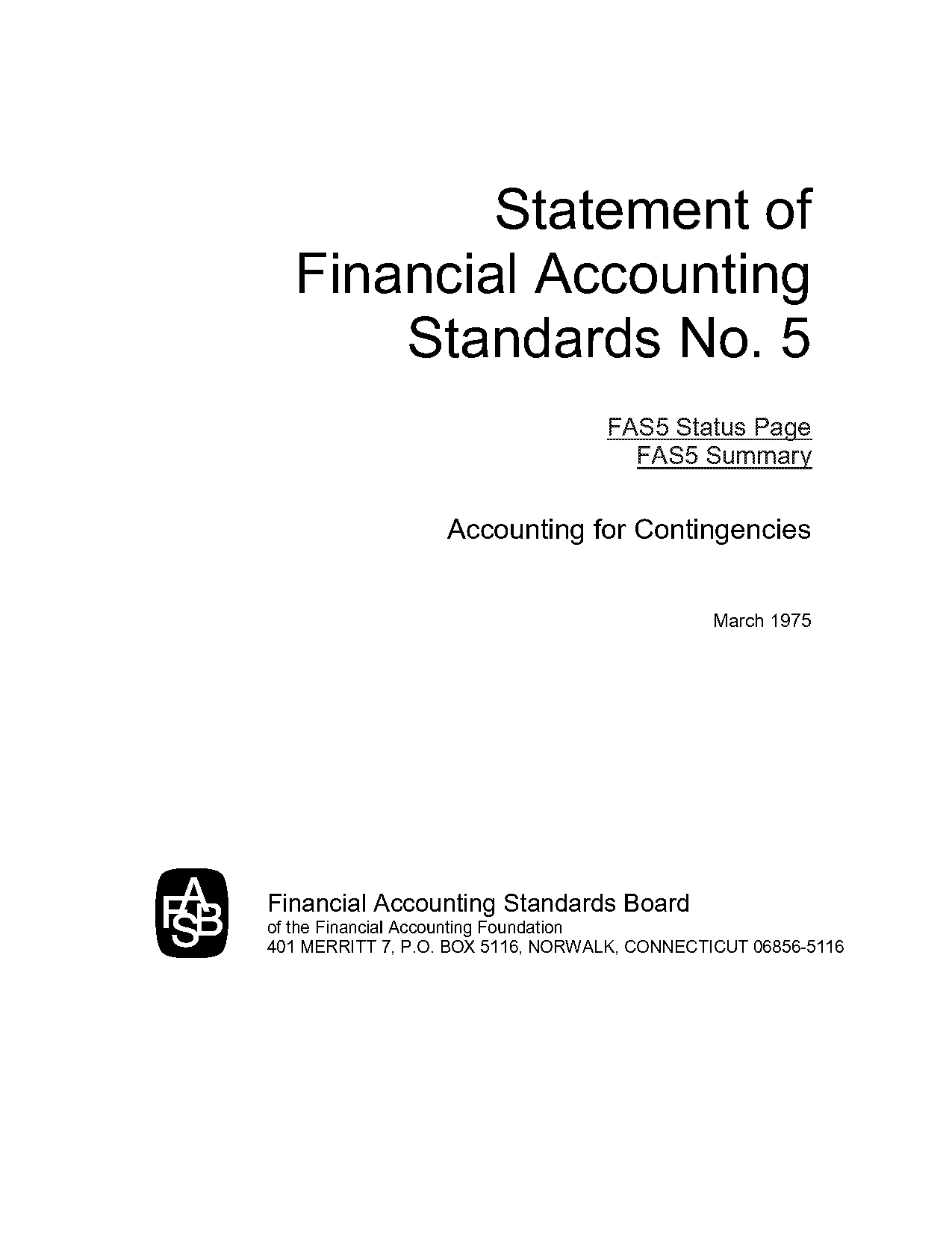 statement of standard accounting principles